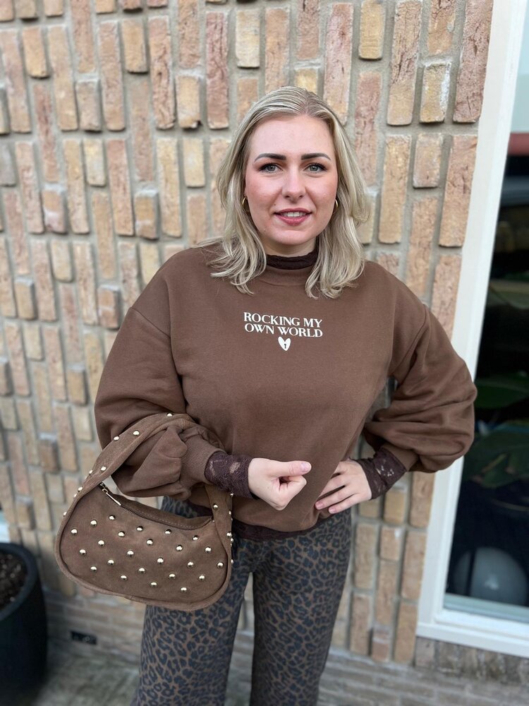 Ydence SWEATER ROCKING LIGHT BROWN