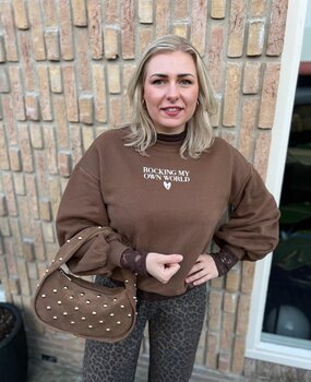 Ydence SWEATER ROCKING LIGHT BROWN