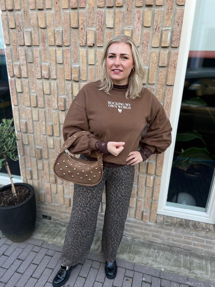 Ydence SWEATER ROCKING LIGHT BROWN