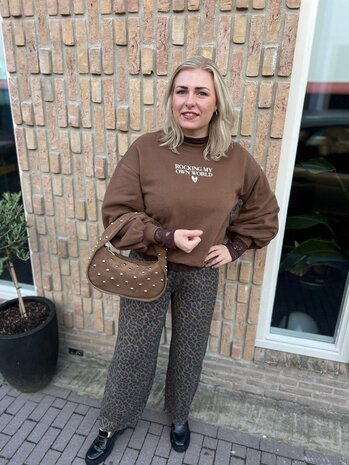 Ydence SWEATER ROCKING LIGHT BROWN