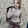 Ydence KNITTED TOP LOTTE BEIGE
