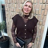 Ydence KNITTED CARDIGAN ROCHELLE DARK BROWN