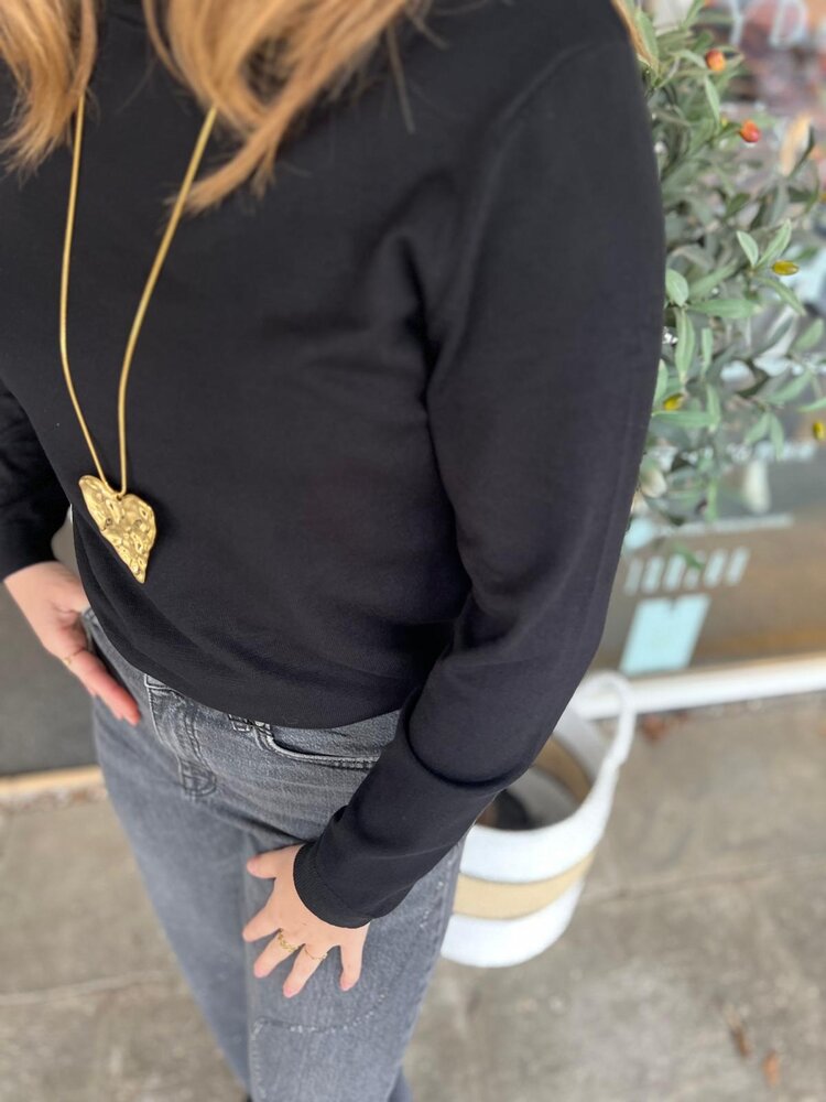 ICHI IHLULS TURTLENECK LS BLACK