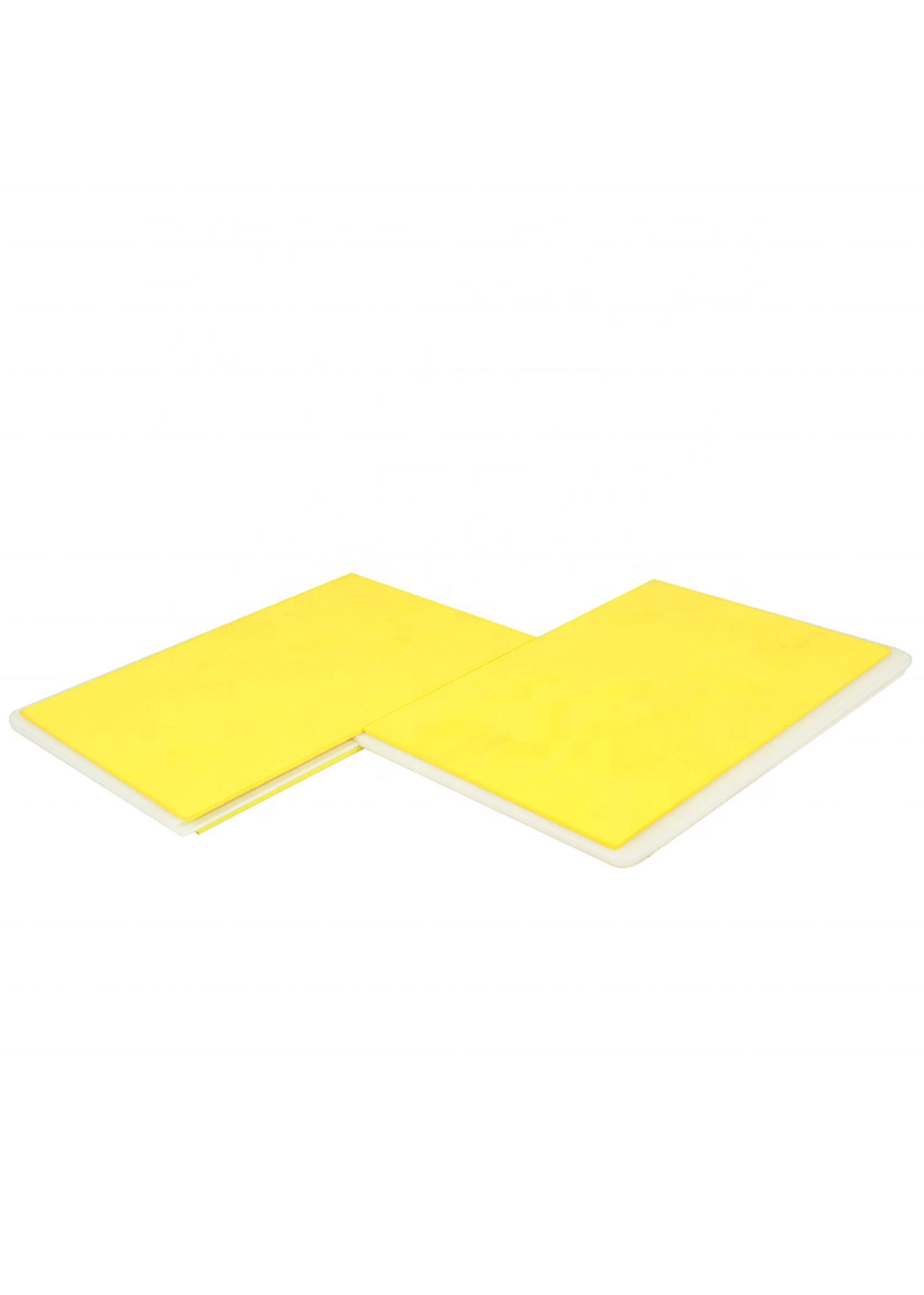 Best Fightshop Gele herbruikbare breekplank kind geel met foam - eenvoudig - XS - 1 Cm