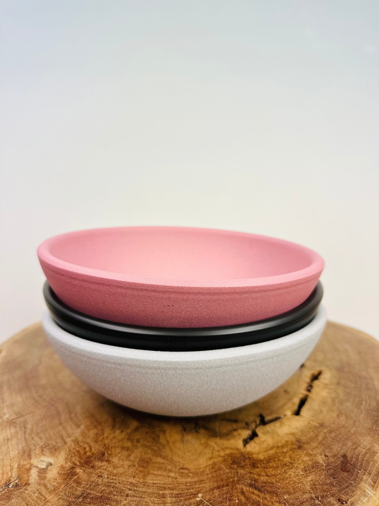 Piatto d'acqua in ceramica "rosa" da 12 cm (dimensione del vaso)