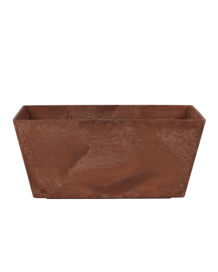 Jardinera de balcón Marsh «Dré - roble marrón - Artstone | 37 cm