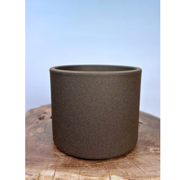 Mica flower pot Era ‘dark grey’ | 17.5x14.5 cm