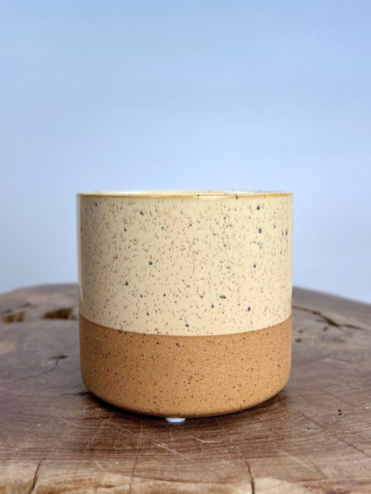 Vaso da fiori “Lester” - tondo bianco | 11 cm x 10 cm