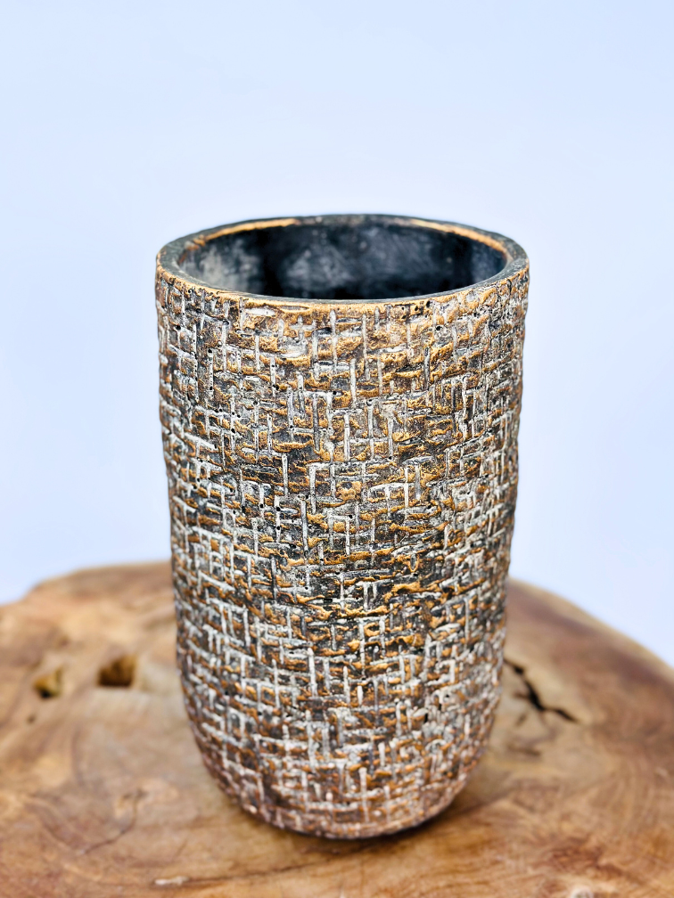 Blumentopf Clay 'grey'| ⌀14x24cm