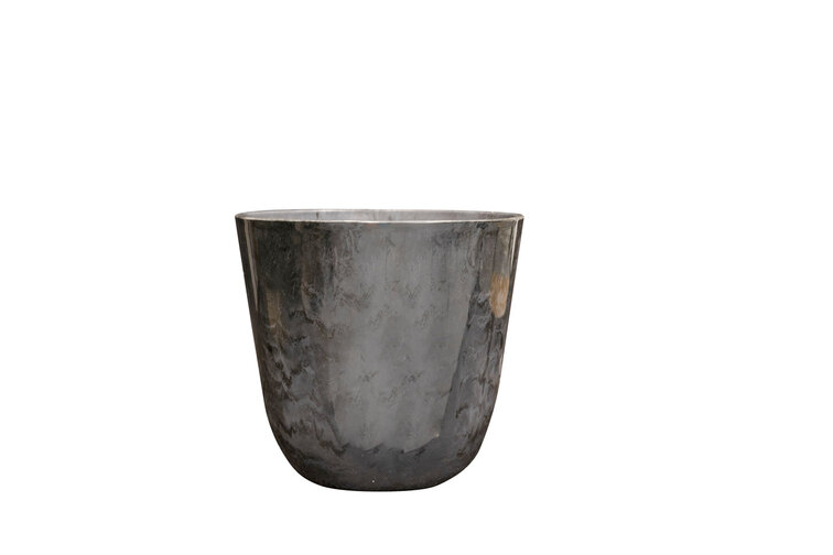 Marsh planter "Nelly" Marble grey - Artstone | ø 23 cm