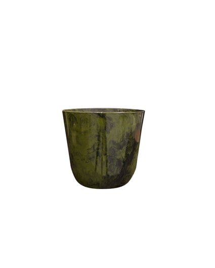 Sumpfschale "Nelly" Marmorgrün - Artstone | ø 23 cm