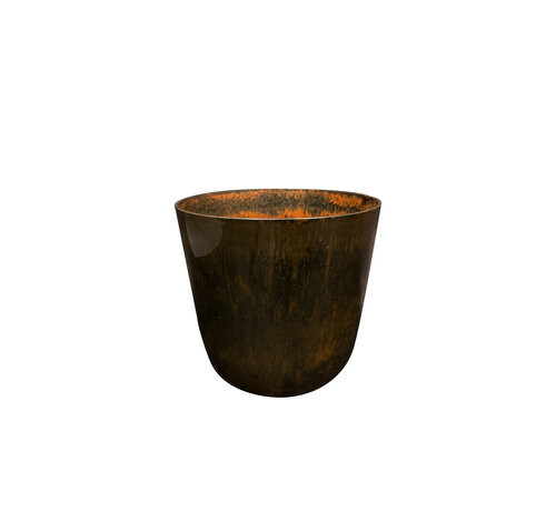 Ciotola per palude "Nelly" Marrone marmo - Artstone | ø 23 cm