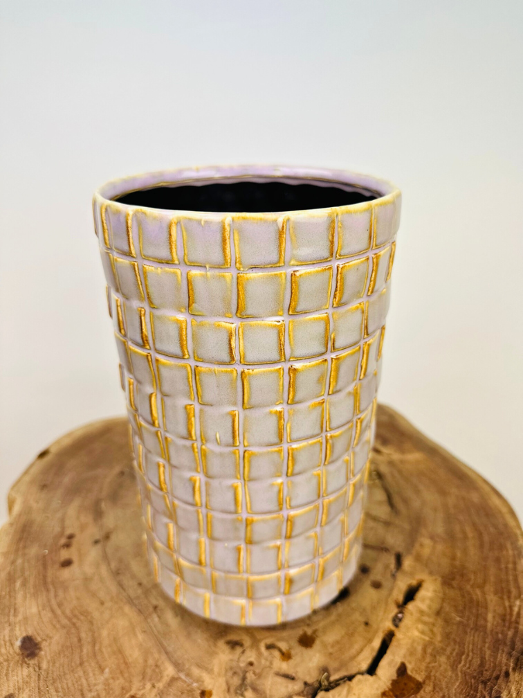Vaso per piante Jakob ' soft jade' | ⌀14x24cm