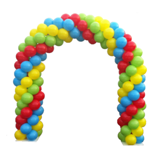 Balloon arches and balloon columns