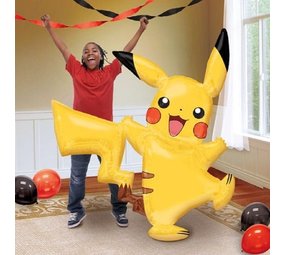 Bouquet pour Ballon Joyeux Anniversaire Pokémon Pikachu (rempli d'hélium)