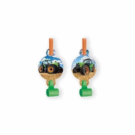 Creative Converting Tractor Time Roltongen | 8 pieces