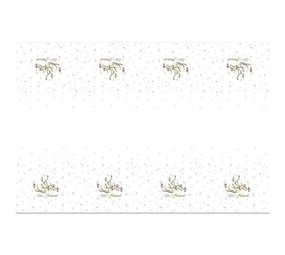 Haza - Witbaard Tafelkleed Eid Mubarak Goud | 120 x 180cm Haza - Witbaard Tafelkleed Eid Mubarak Goud | 120 x 180cm