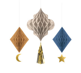 Amscan Honeycombs Eid Ramadan | 3 pieces Amscan Honeycombs Eid Ramadan | 3 pieces