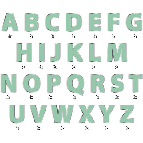 Folat Letterslinger Set Doe-het-zelf Groen | 2 meter