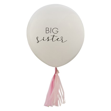 Ginger Ray Big Sister ballon 45cm | per stuk