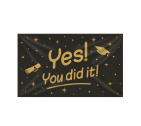 Paper Dreams Giebelflagge erfolgreich Yes You did it! 90x150cm | pro Stück Paper Dreams Giebelflagge erfolgreich Yes You did it! 90x150cm | pro Stück