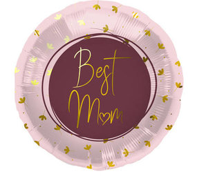 Heliumballon The best mom ever | 45cm | per stuk Heliumballon The best mom ever | 45cm | per stuk