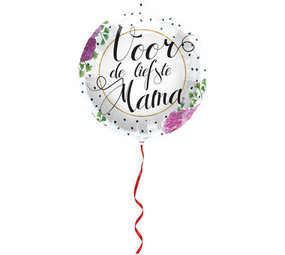 Folat Heliumballon Voor de liefste mama | 45cm | per stuk Folat Heliumballon Voor de liefste mama | 45cm | per stuk