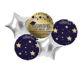 Folat Foil Balloons Set Successful 45cm | 5 pieces Folat Foil Balloons Set Successful 45cm | 5 pieces