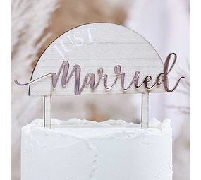 Ginger Ray Just married Cake Topper Ginger Ray Just married Cake Topper