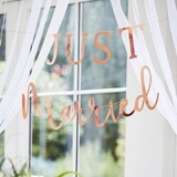 Ginger Ray Just Married letterslinger | 2 stuks Ginger Ray Just Married letterslinger | 2 stuks