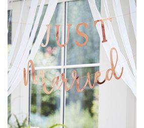Ginger Ray Just Married letterslinger | 2 stuks Ginger Ray Just Married letterslinger | 2 stuks