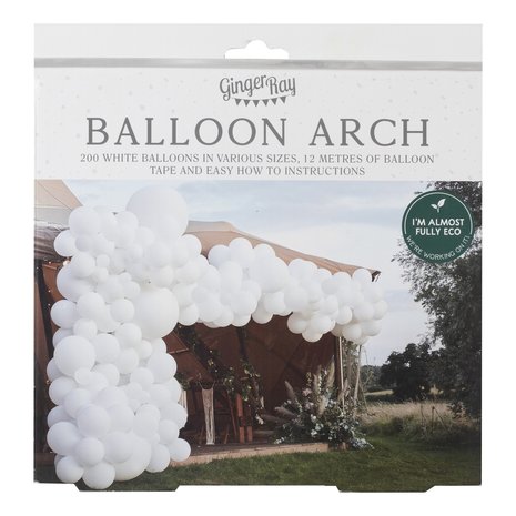 Ginger Ray Luxurious white balloon arch kit Ginger Ray Luxurious white balloon arch kit