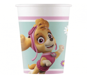 Procos Party Tassen Paw Patrol Skye Karton 200ml | 8 Stück
