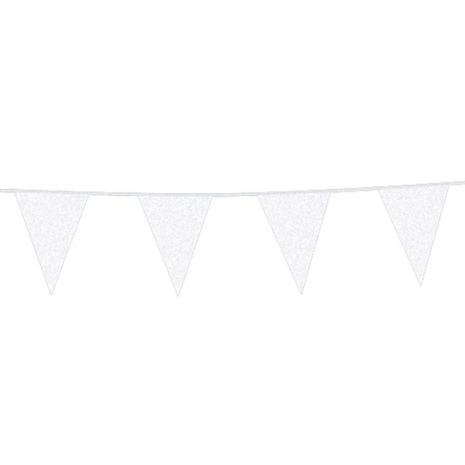 Globos Nordic Flags Slinger Glitter White cardboard 16x20cm | 6 meters Globos Nordic Flags Slinger Glitter White cardboard 16x20cm | 6 meters