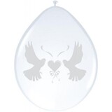 Balloon pigeons white 8 pieces