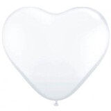 Folat Ballon Hartvorm wit 30cm | 8 stuks Folat Ballon Hartvorm wit 30cm | 8 stuks