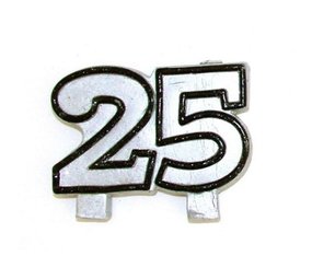 Bougie 25 ans mariée Bougie 25 ans mariée