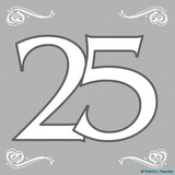 Folat Napkin 25 years married 20 pieces Folat Napkin 25 years married 20 pieces