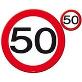 Placemat met onderzetter 50 jaar | 4 stuks Placemat met onderzetter 50 jaar | 4 stuks