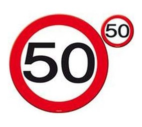 Placemat met onderzetter 50 jaar | 4 stuks Placemat met onderzetter 50 jaar | 4 stuks