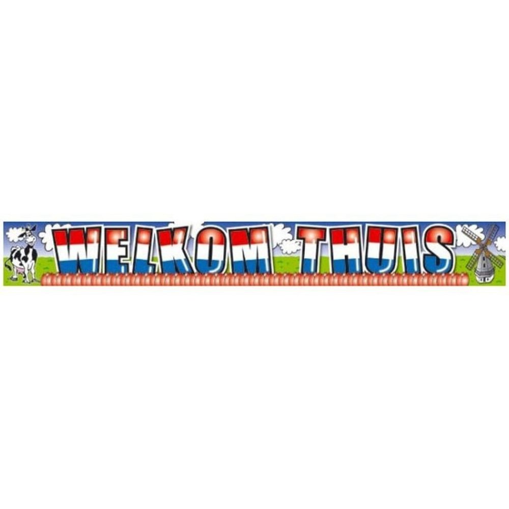 Banner Willkommen zu Hause Folie 5 Stück Banner Willkommen zu Hause Folie 5 Stück