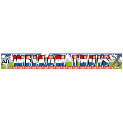 Banner Willkommen zu Hause Folie 5 Stück Banner Willkommen zu Hause Folie 5 Stück