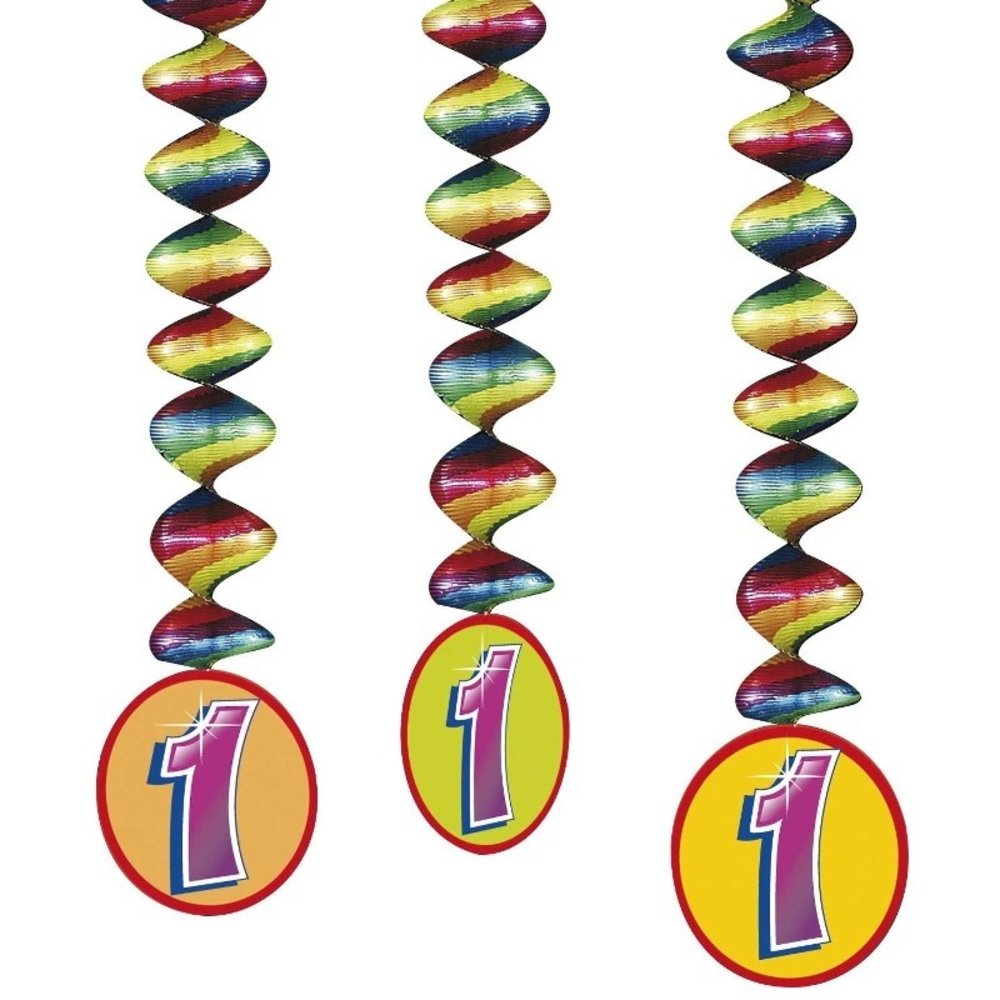 Dekoration Spirale 1 Jahr 3 Stücke