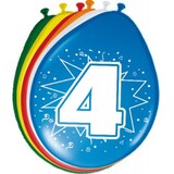 Folat Ballons 4 ans 30cm | 8 pièces