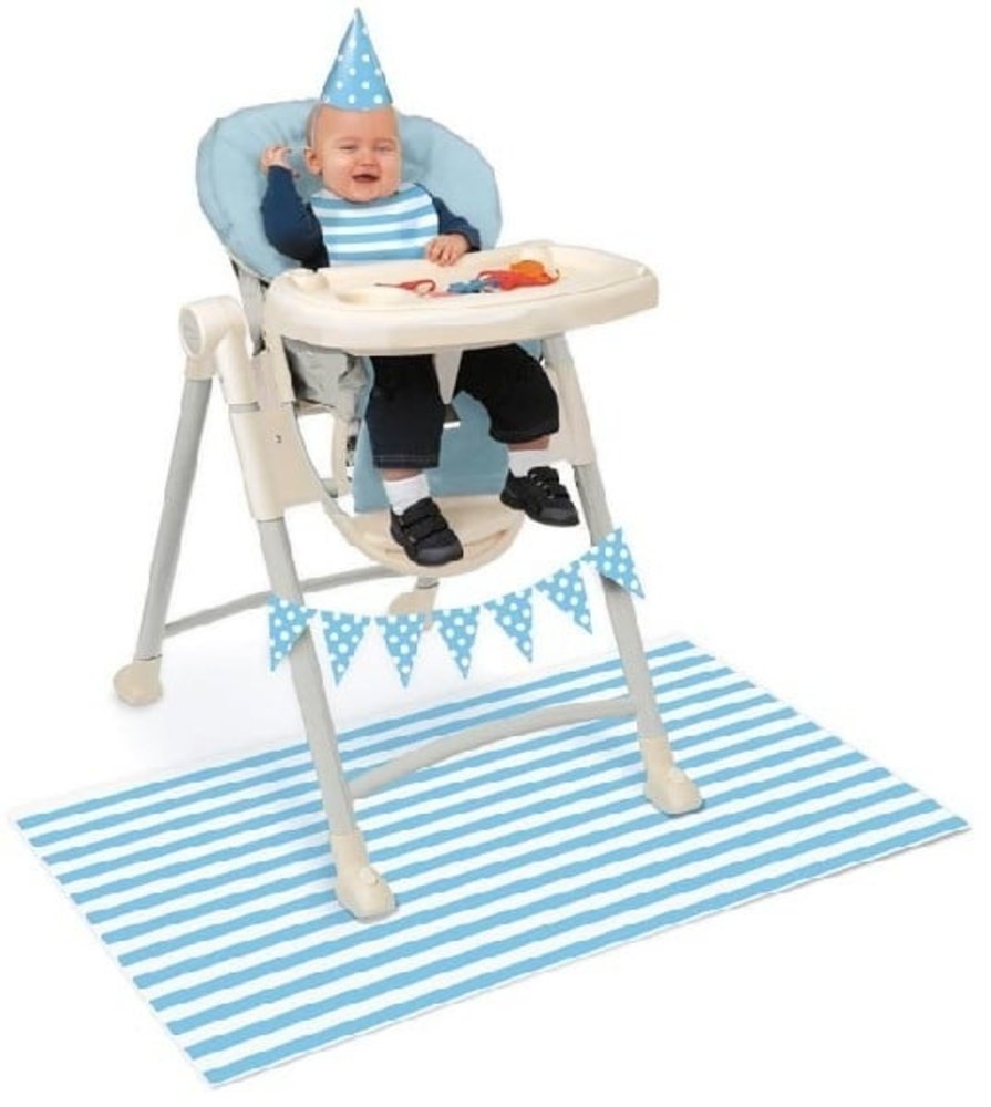 High chair decorative set blue