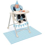 High chair decorative set blue