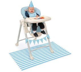 Kinderstoel versierset Blauw Kinderstoel versierset Blauw