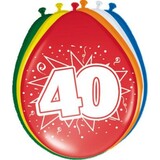 Folat Ballonnen 40 jaar 30cm | 8 stuks Folat Ballonnen 40 jaar 30cm | 8 stuks
