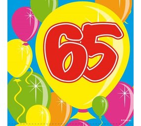 Serviette 65 ans 20 pièces Serviette 65 ans 20 pièces