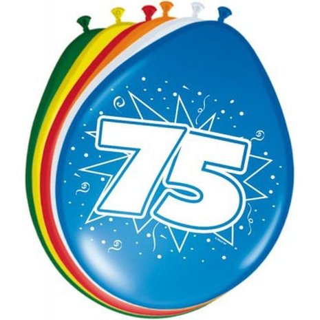 Ballons 75 Jahre 8 Stücke Ballons 75 Jahre 8 Stücke